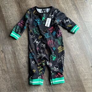 Star Wars Black and Green Kids One Piece